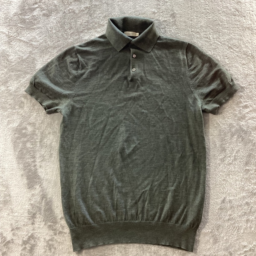 Suitsupply Dark Green Short Sleeve Polo